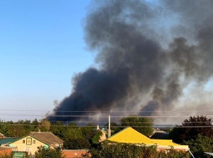 Пожар в плавнях, Брюховецкий район