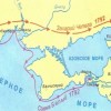 Карта переселения Черноморских казаков на Кубань